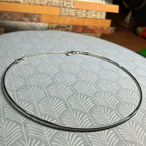 Solid circle silver necklace 1946 tag - Picture 4 of 11